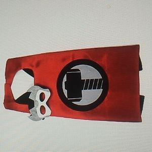 Superhero Cape Thor Satin Cape wash in cold and air dry. 26.5 x 26 inches